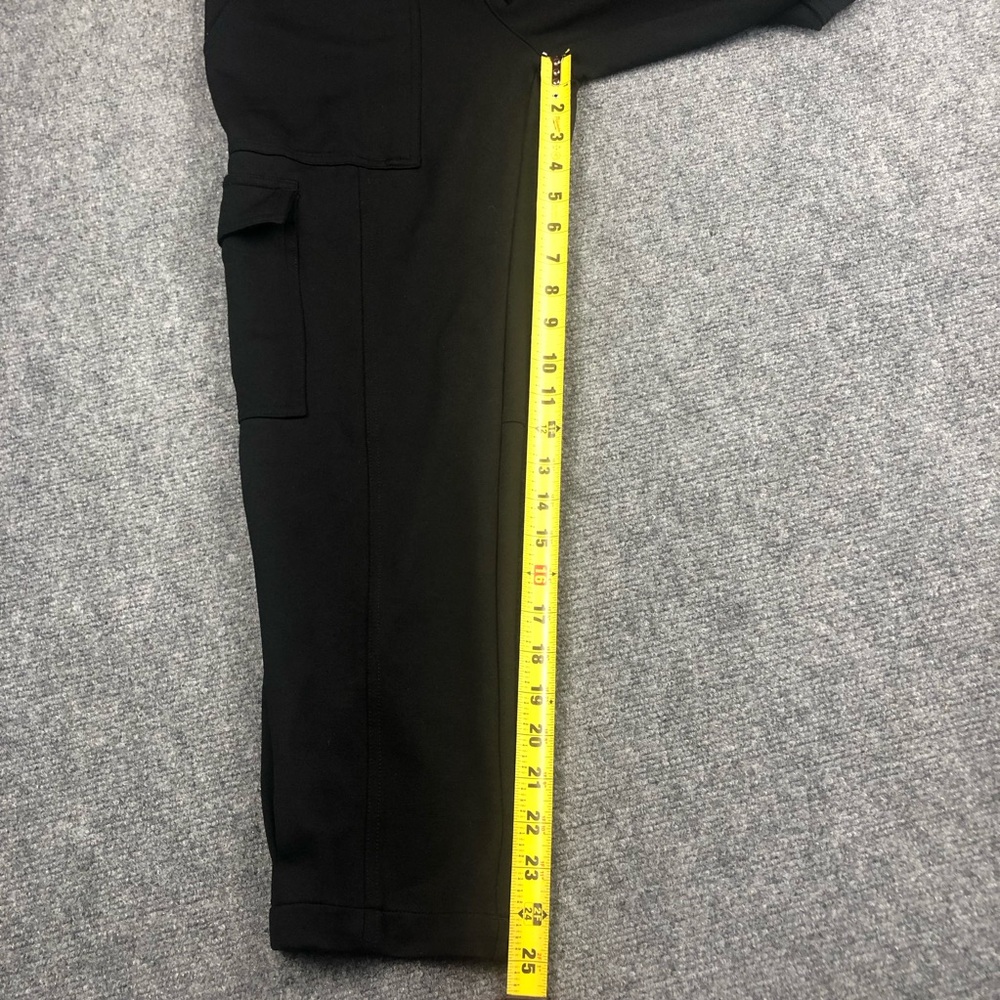 Quince Women's Stretch Ponte Tapered Cargo Pants - Picture 3 of 8